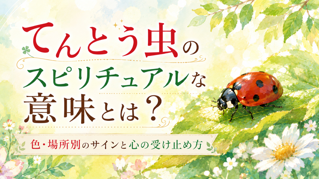 てんとう虫のスピリチュアルな意味とは？色・場所別のサインと心の受け止め方