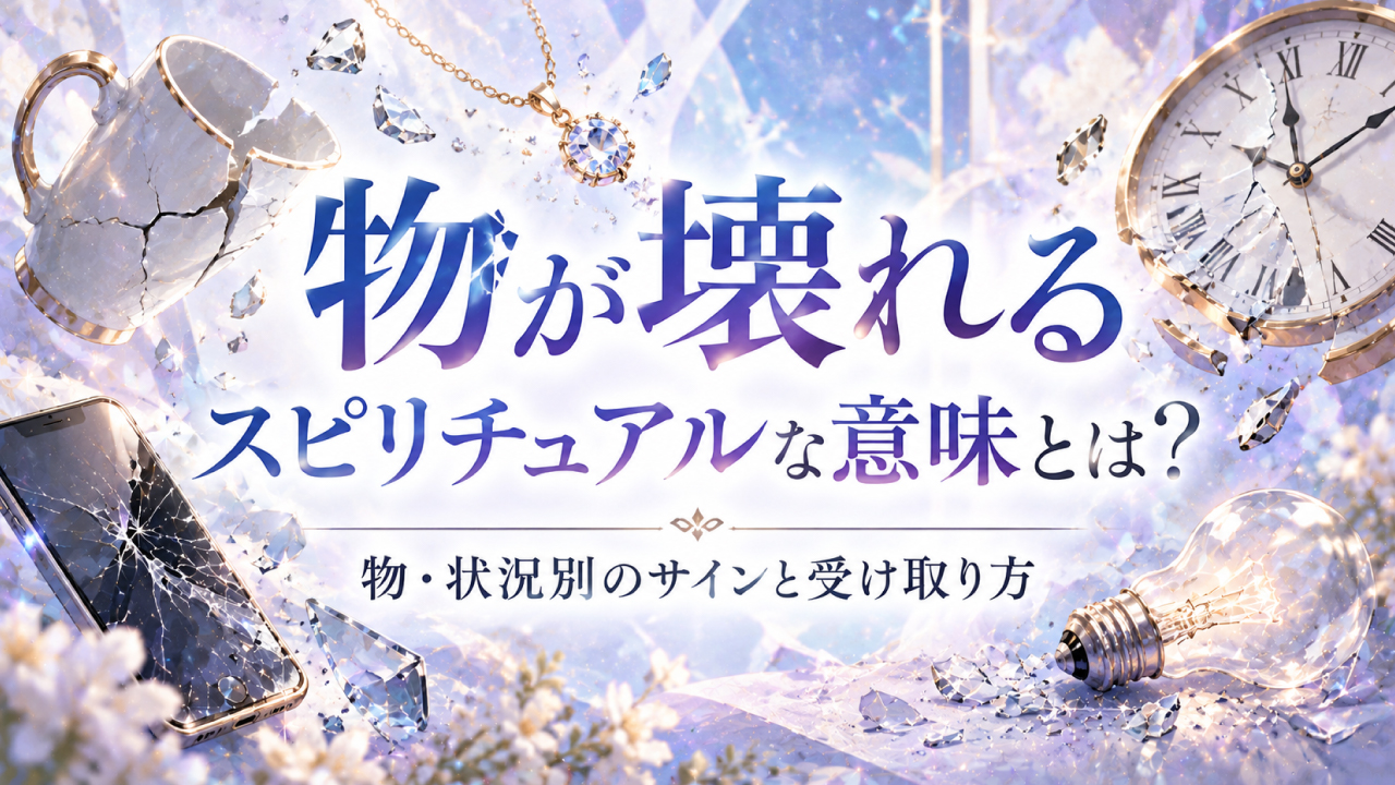物が壊れるスピリチュアルな意味とは？物・状況別のサインと受け取り方