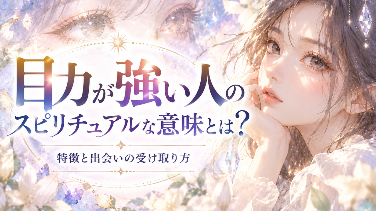 目力が強い人のスピリチュアルな意味とは？特徴と出会いの受け取り方